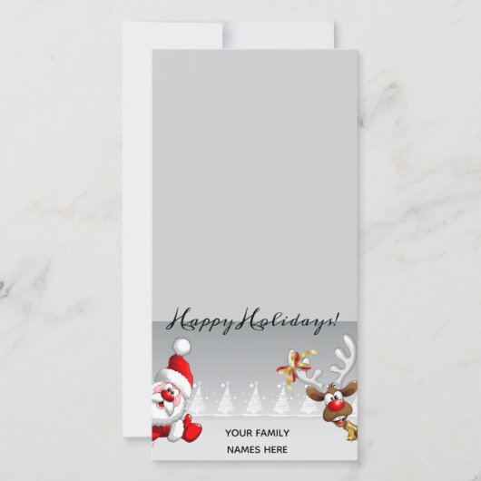 Personalized photo Christmas cards シーズンカード (正面)