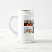 Personalized Photo Christmas Collage Beer Stein ビールジョッキ (左)