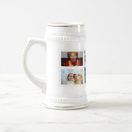 Personalized Photo Christmas Collage Beer Stein ビールジョッキ