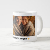 Personalized Photo Coffee Mug, Romantic Couple Gif ジャンボコーヒーマグカップ (正面右)