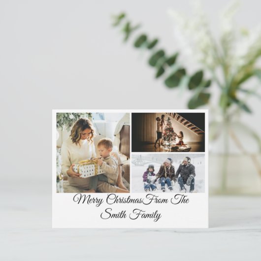 Personalized Photo Collage シーズンポストカード (スタンド正面)