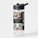 Personalized Photo Collage Best Dad Ever ウォーターボトル<br><div class="desc">A growing family also means a growing library of photos. Give this personalized gift to dad and make him feel special, they'll sure to love their cherished memories displayed in this way. Customize this waterbottle with a collage of pictures and words. "Best Dad Ever" and "We love You" can be...</div>