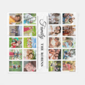 Personalized Photo Collage Blanket Photo フリースブランケット (正面(横))