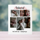 Personalized Photo Collage Gift for Mom アクリルサイン (ニュートラル)