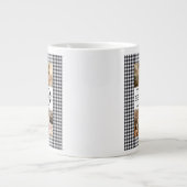 Personalized Photo Collage & Kids' Names "DAD" ジャンボコーヒーマグカップ (正面)