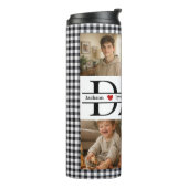 Personalized Photo Collage & Kids' Names "DAD" タンブラー (回転左)