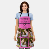 Personalized Photo Collage Kitchen Apron エプロン (着用した状態)