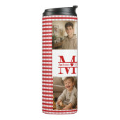 Personalized Photo Collage Mom Heart & Kids Name タンブラー (回転左)