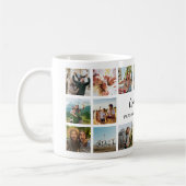 Personalized Photo Collage Mug With Custom Text コーヒーマグカップ (左)