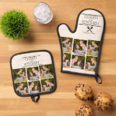 Personalized Photo Collage Oven Mitt & Pot Holder 鍋つかみ&鍋敷きセット (トップダウン)