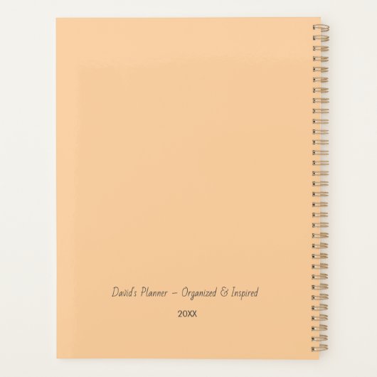 Personalized Photo Cover Planner プランナー手帳 (裏面)