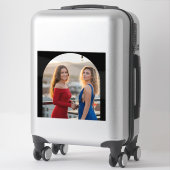 Personalized Photo Custom-Cut Vinyl Name Sticker シール (スーツケース)
