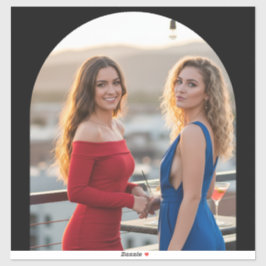 Personalized Photo Custom-Cut Vinyl Name Sticker シール