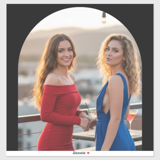 Personalized Photo Custom-Cut Vinyl Name Sticker シール (シート)