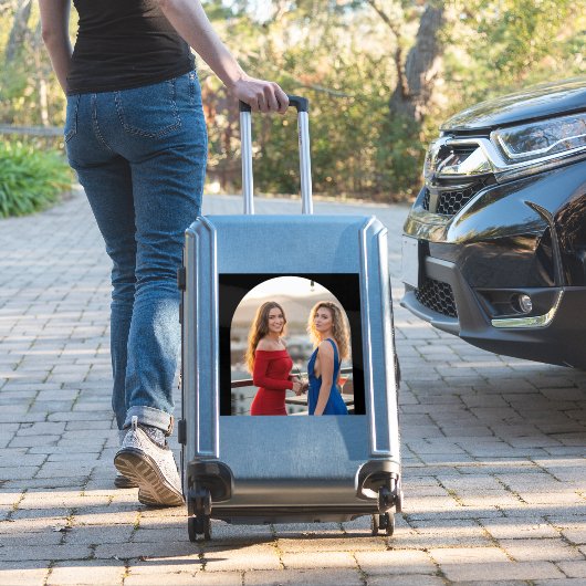 Personalized Photo Custom-Cut Vinyl Name Sticker シール (スーツケースインサイチュ)