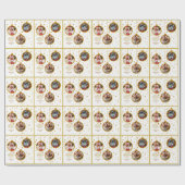 Personalized Photo - Custom Family Holiday ラッピングペーパー (フラット)