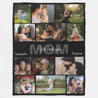 Personalized Photo, Custom Name Fleece Blanket フリースブランケット
