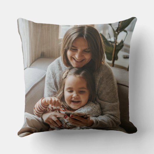 Personalized Photo & Custom Text Grandma Since - クッション (裏面)