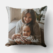 Personalized Photo & Custom Text Grandma Since -  クッション (正面)