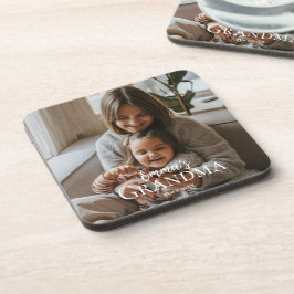 Personalized Photo & Custom Text Grandma Since -  コースター