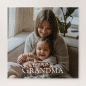 Personalized Photo & Custom Text Grandma Since -  ジグソーパズル (縦)