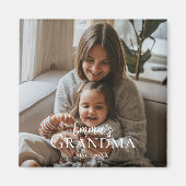 Personalized Photo & Custom Text Grandma Since -  マグネット (正面)