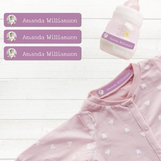 Personalized Photo Daycare Name ラベル