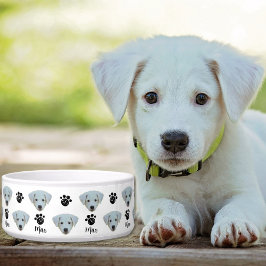 Personalized Photo Dog Face ボウル