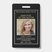 Personalized Photo - Employee Award バッジ (裏面)