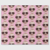 Personalized Photo Face  Gift, Birthday Christmas  ラッピングペーパー (フラット)