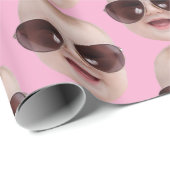 Personalized Photo Face  Gift, Birthday Christmas  ラッピングペーパー (ロールコーナー)