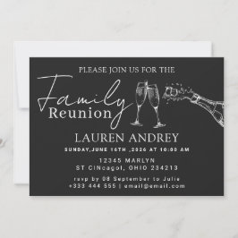Personalized photo Family Reunion Party Invitation 招待状