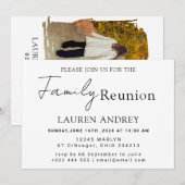 Personalized photo Family Reunion Party Invitation 招待状 (正面/裏面)