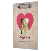Personalized Photo Font Heart Clipboard  クリップボード (左)