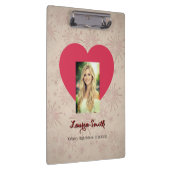 Personalized Photo Font Heart Clipboard  クリップボード (右)