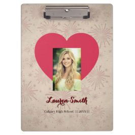 Personalized Photo Font Heart Clipboard  クリップボード