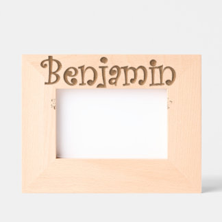 Personalized Photo frame Benjamin / Cadre photo レーザー彫刻フレーム
