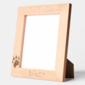Personalized Photo Frame Dog 1st Christmas, 8x10" レーザー彫刻フレーム (左)