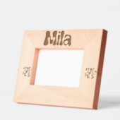 Personalized Photo Frame Mila / Cadre Photo Mila レーザー彫刻フレーム (左)