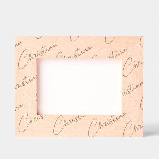 Personalized Photo Frame, Name Handwritten, 7x5, レーザー彫刻フレーム (正面)
