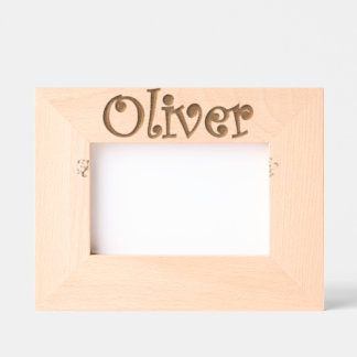 Personalized Photo frame Oliver / Cadre photo レーザー彫刻フレーム