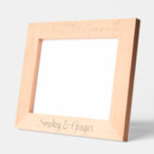 Personalized Photo Frame Pets' 1st Christmas, 10x8 レーザー彫刻フレーム (左)