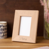 Personalized Photo Frame Pet's 1st Christmas, 4x6" レーザー彫刻フレーム (左)