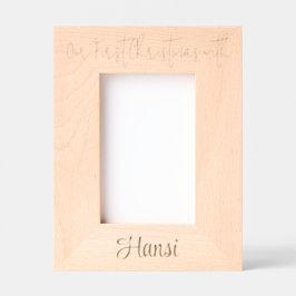 Personalized Photo Frame Pet's 1st Christmas, 4x6" レーザー彫刻フレーム