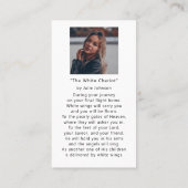 Personalized Photo Funeral Prayer 名刺 (裏面)