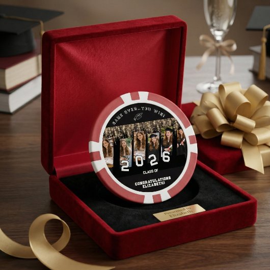 Personalized Photo Funny Gift Graduation  ポーカーチップ