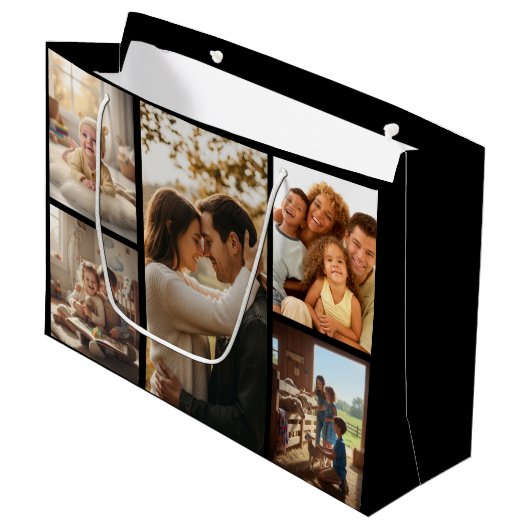 Personalized Photo Gift Bag for Special Occasions ラージペーパーバッグ (正面アングル)