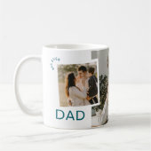 Personalized Photo Gift for Fathers Day コーヒーマグカップ (左)
