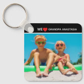 Personalized photo gift for Grandpa  from children キーホルダー (正面)
