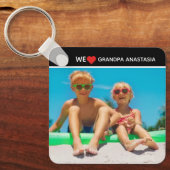 Personalized photo gift for Grandpa  from children キーホルダー (正面)
